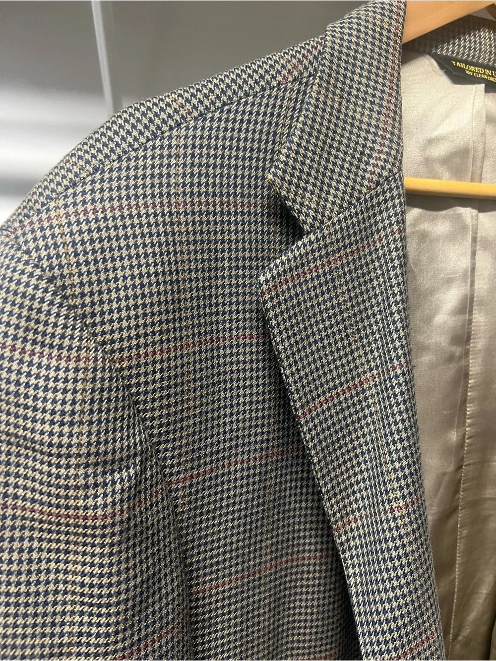 Orvis Men’s 48 Long (US) Houndstooth Blazer